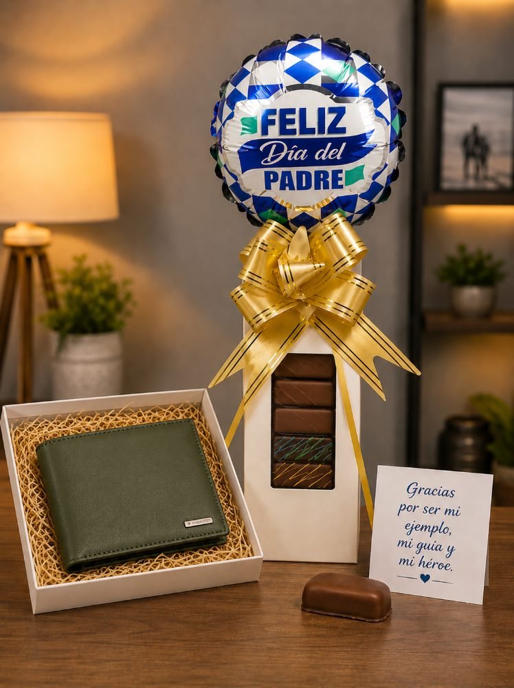 Cajita de chocolate para el día del padre